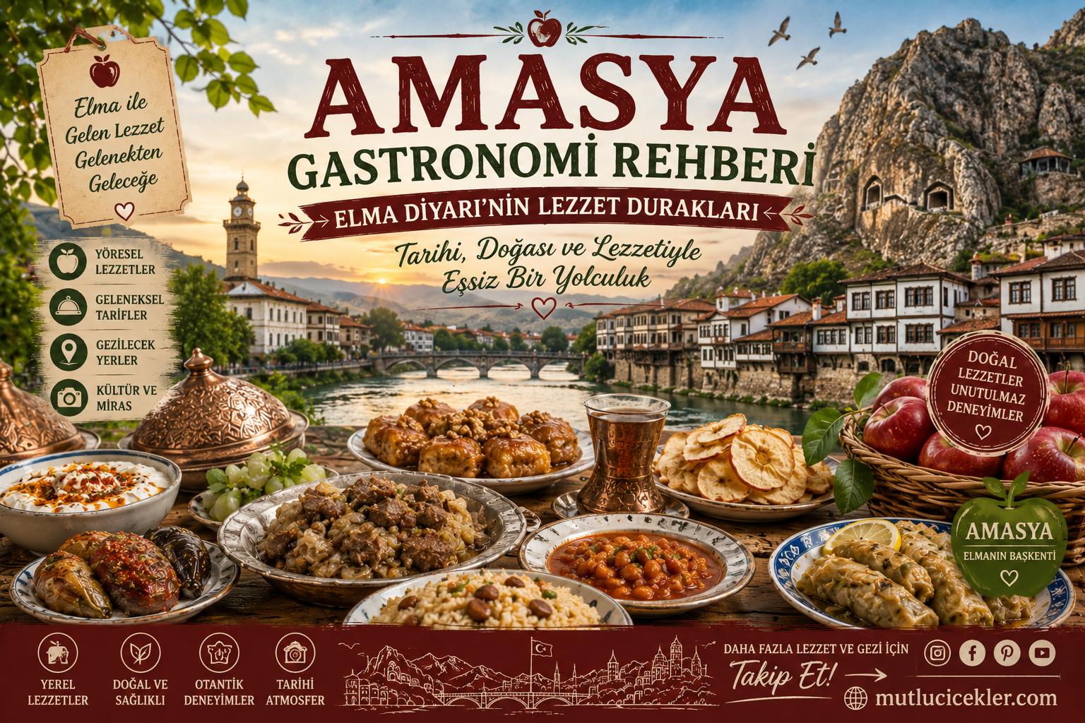 🍇 Amasya Gastronomi Rehberi: Elma Diyarı’nın Lezzet Durakları