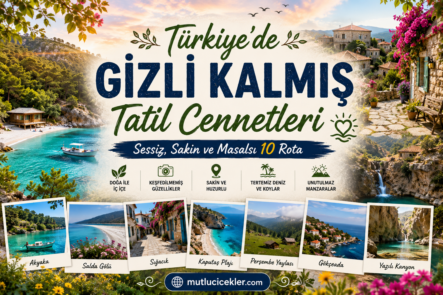 🌿 Türkiye’de Gizli Kalmış Tatil Cennetleri: Sessiz, Sakin ve Masalsı 10 Rota