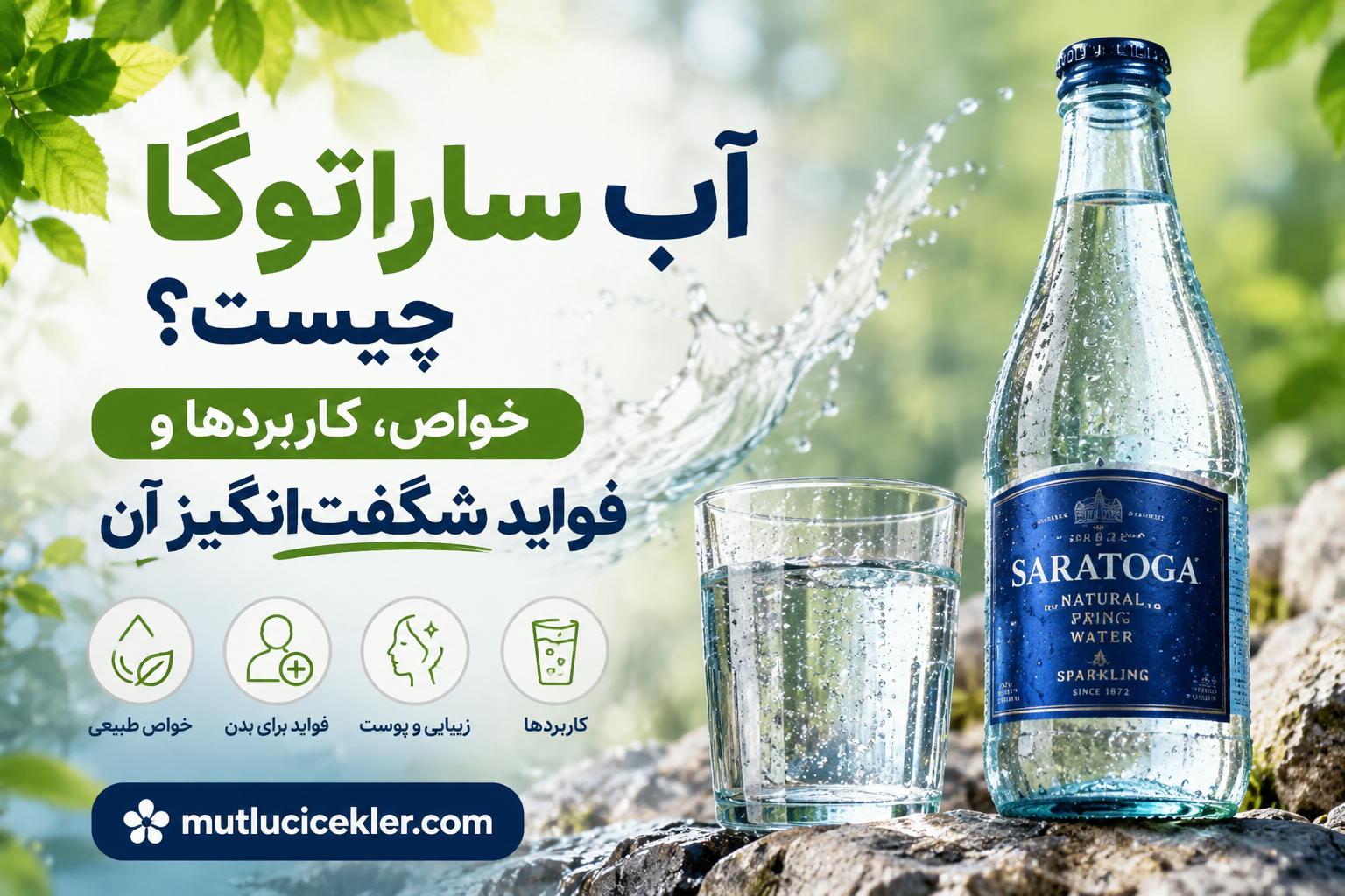 💧 آب ساراتوگا چیست؟ خواص، کاربردها و فواید شگفت‌انگیز آن