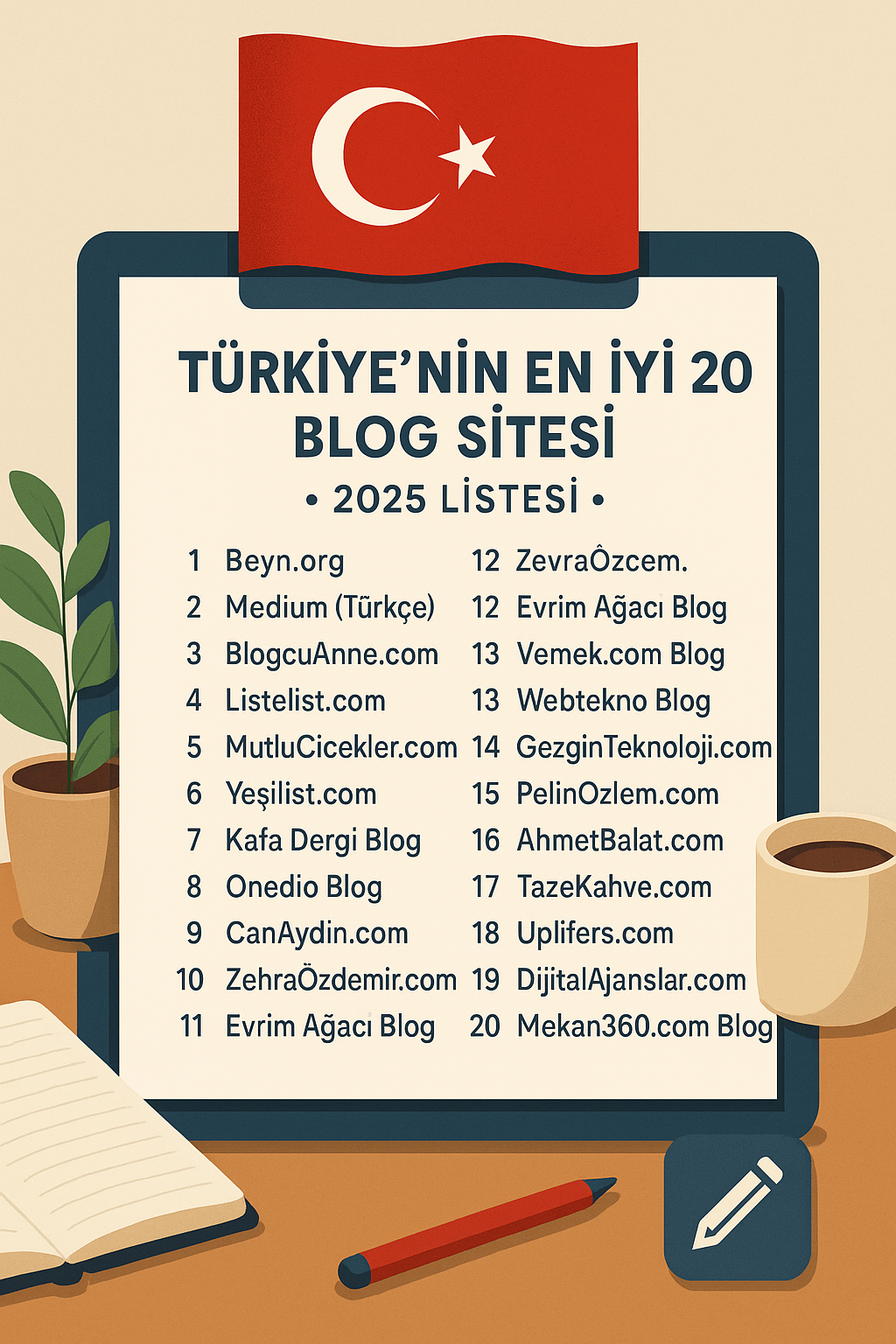 🧠 Yapay Zekaya Sorduk: Türkiye’nin En İyi 20 Blog Sitesi Hangisi?
