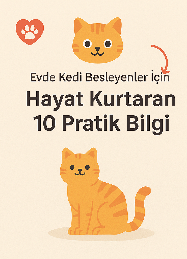 🐱 Evde Kedi Besleyenler İçin Hayat Kurtaran 10 Pratik Bilgi 🧼🧡