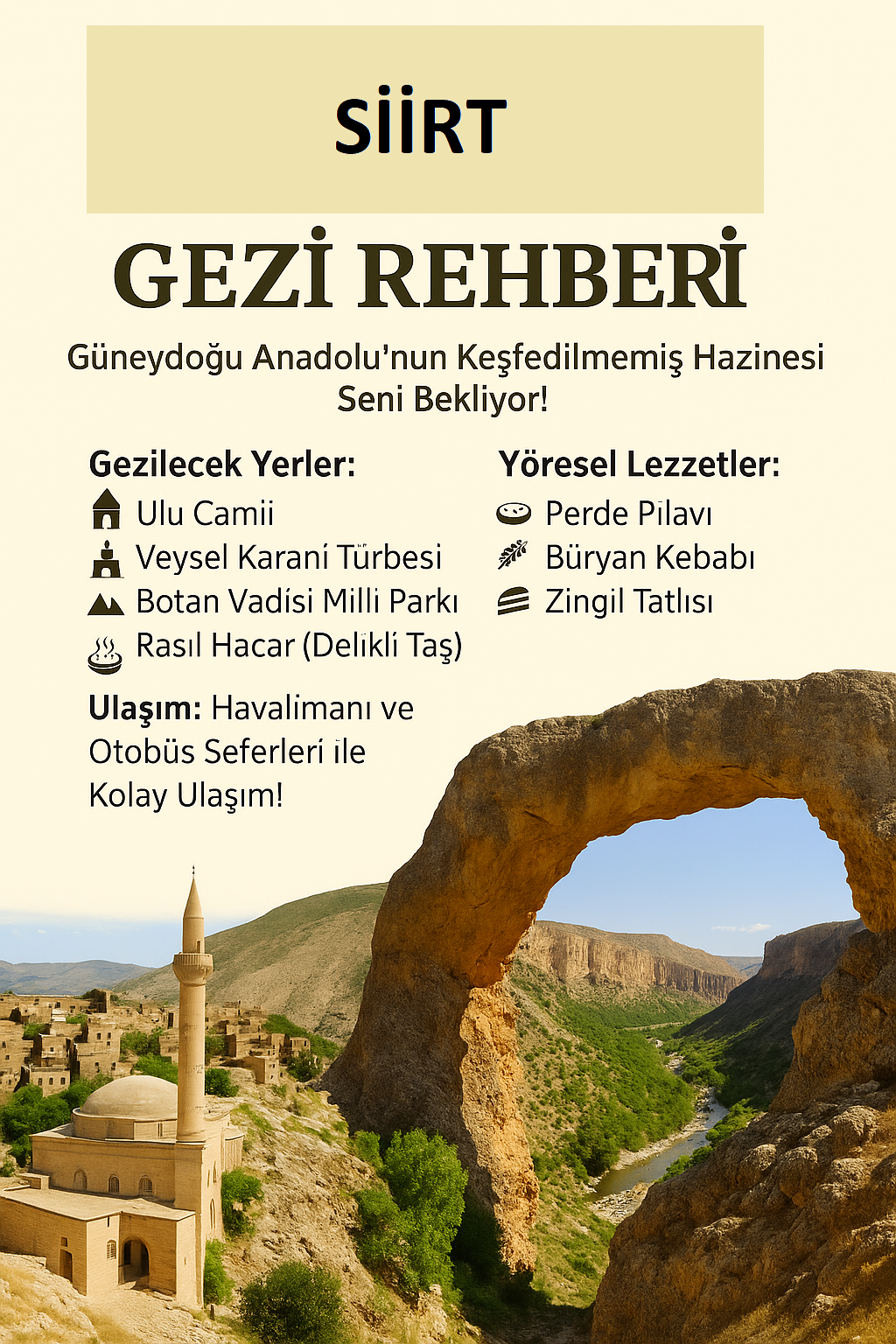 🏞️ Siirt Gezi Rehberi: Mezopotamya’nın Sessiz Hazinesi