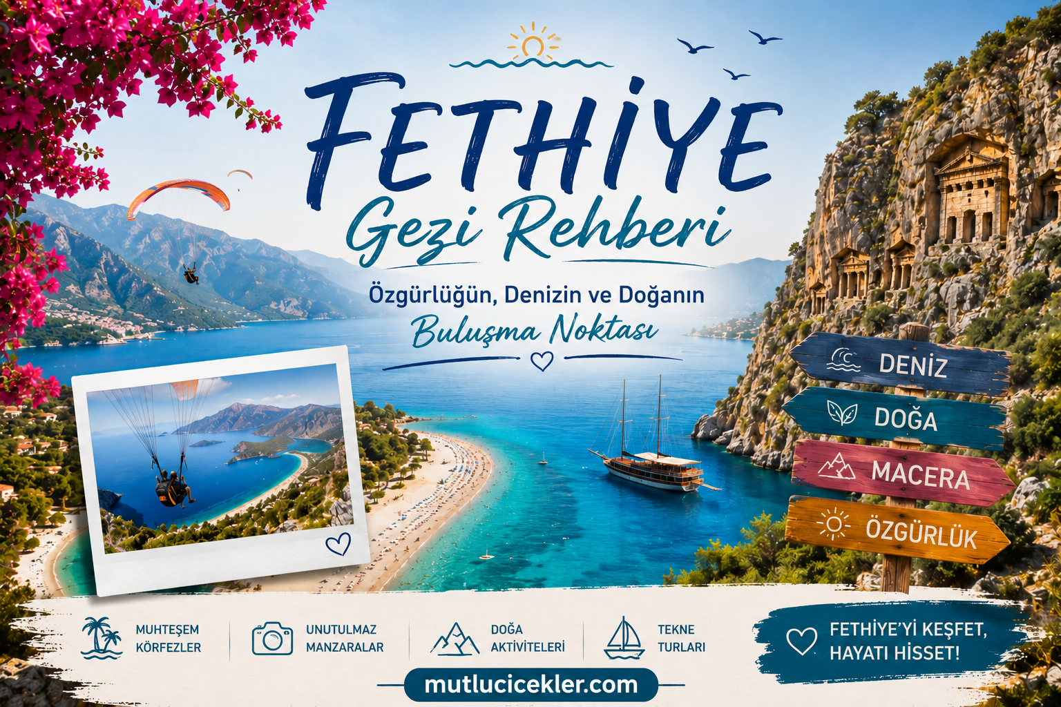 🏖️ Fethiye Gezi Rehberi : Özgürlüğün, Denizin ve Doğanın Buluşma Noktası
