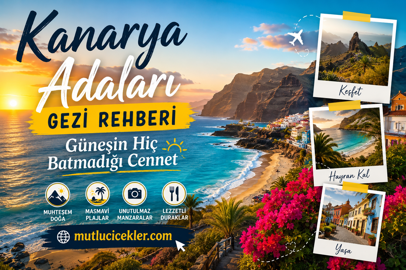 🏝️ Kanarya Adaları Gezi Rehberi: Güneşin Hiç Batmadığı Cennet