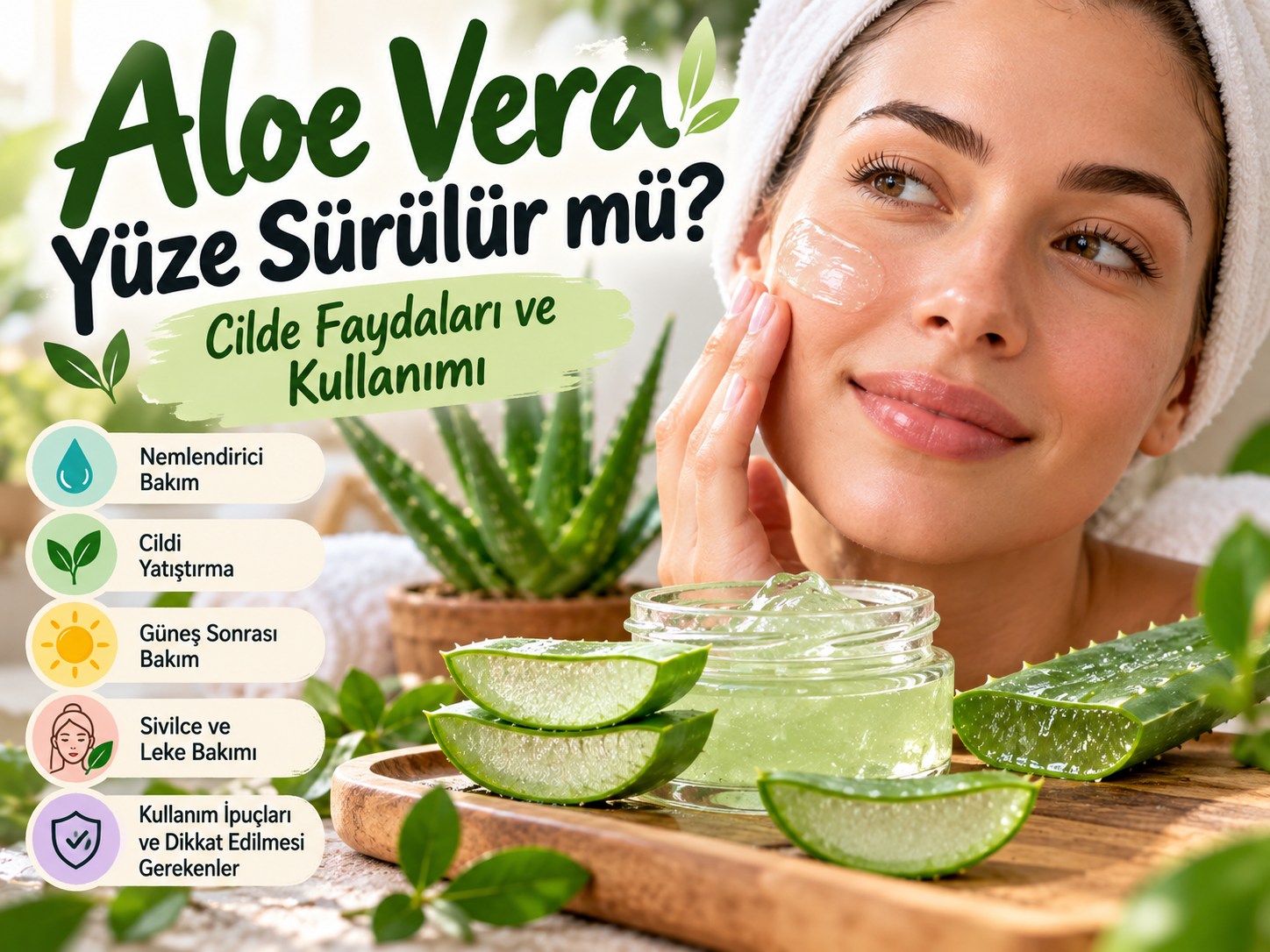 Aloe Vera ile Spa Cilt Bakımı
