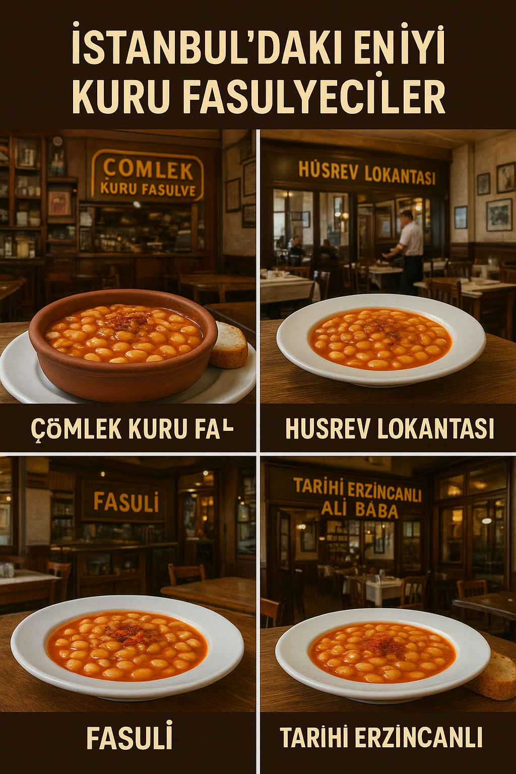 İstanbul’un Kuru Fasulye Adresi: EN İYİ KURU FASULYECİLER 🥘