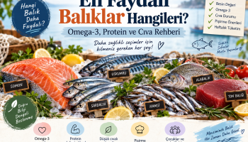 Somon, sardalya, uskumru ve hamsi gibi besin değeri yüksek balıkların omega 3 ve cıva karşılaştırması