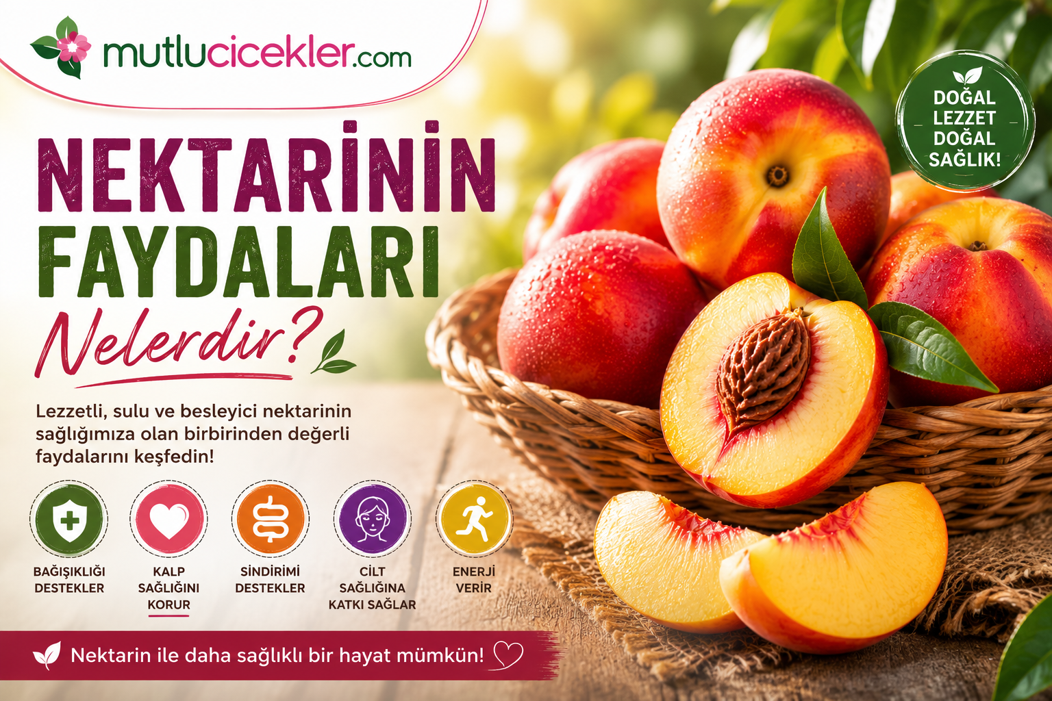 🍑 Nektarinin Faydaları Nelerdir?