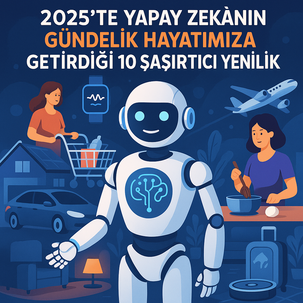 🤖 2025’te Yapay Zekânın Gündelik Hayatımıza Getirdiği 10 Şaşırtıcı Yenilik