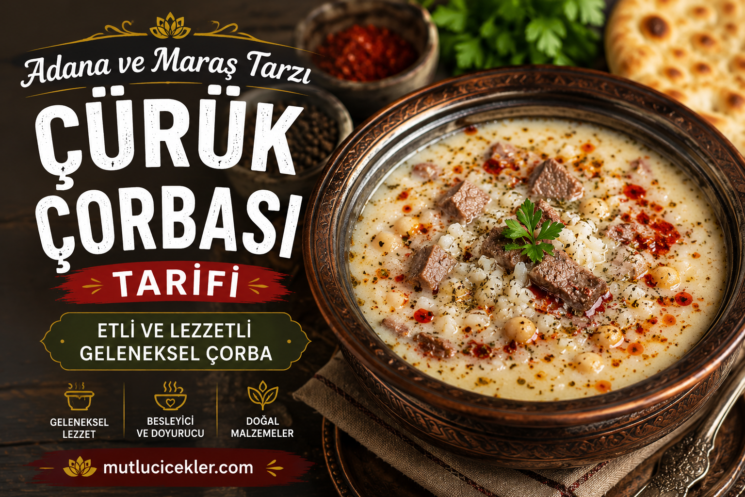 🥣 Adana ve Maraş Tarzı Çürük Çorbası Tarifi: Etli ve Lezzetli Geleneksel Çorba