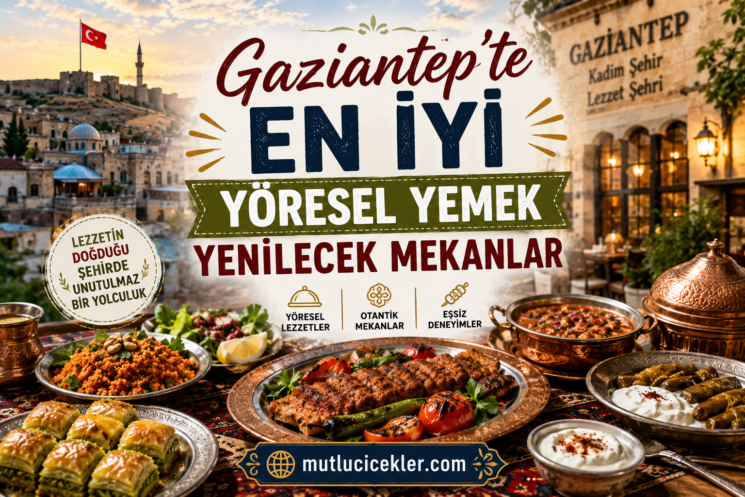 🥘 Gaziantep’te En İyi Yöresel Yemek Yenilecek Mekanlar