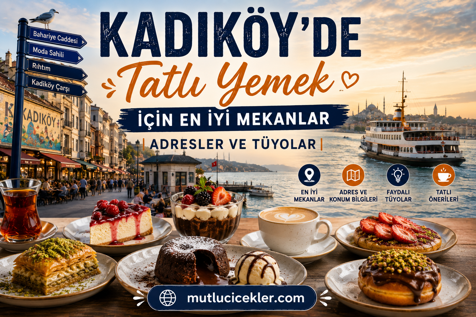 🍰 Kadıköy’de Tatlı Yemek İçin En İyi Mekanlar | Adresler ve Tüyolar