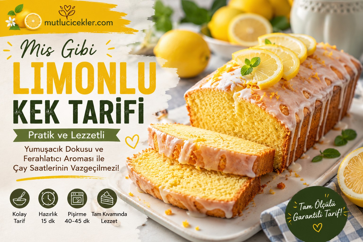 Limonlu kek tarifi ve reklâmı