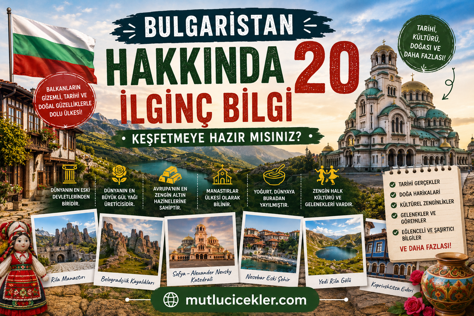 🇧🇬 Bulgaristan Hakkında 20 İlginç Bilgi: Keşfetmeye Hazır Mısınız?