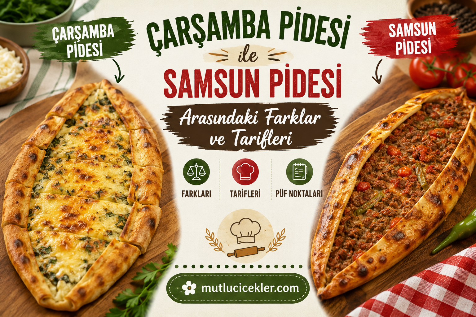 🥖 Çarşamba Pidesi ile Samsun Pidesi Arasındaki Farklar ve Tarifleri