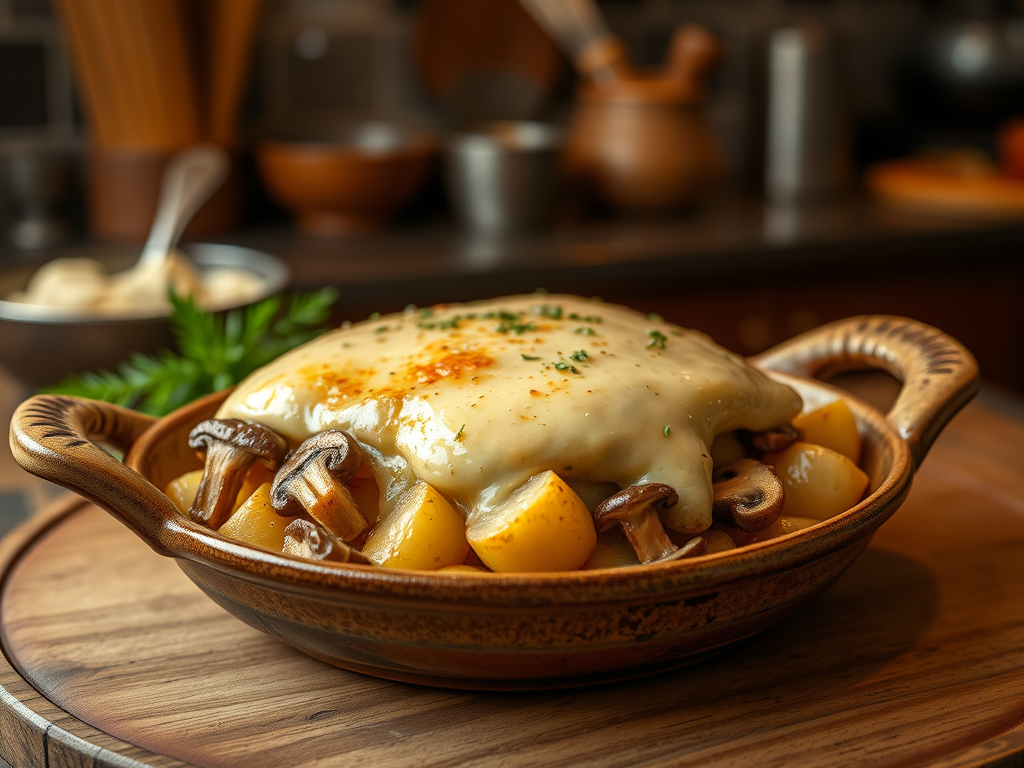 🥔 Beşamel Soslu Mantarlı Patatesli Oturtma Tarifi