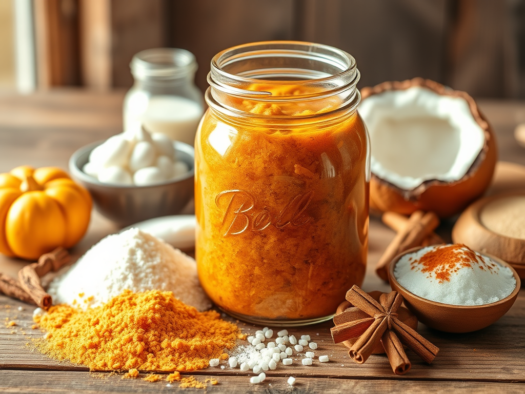 🎃 Homemade Pumpkin Spice Sugar Scrub Recipe for Glowing Skin