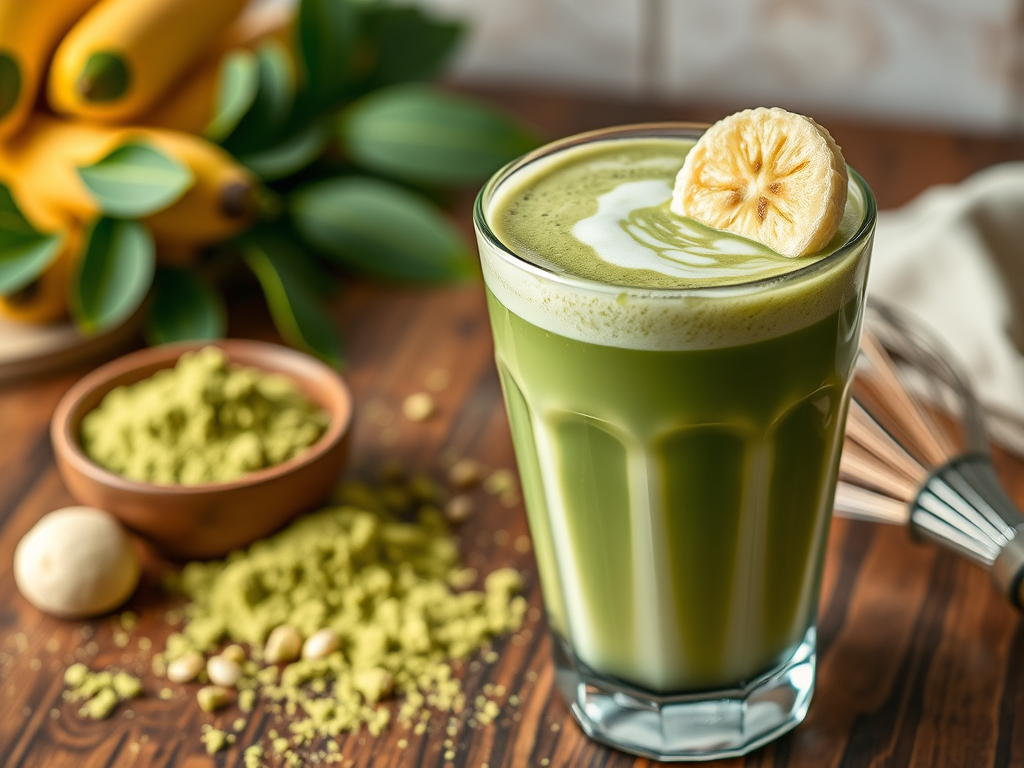 🍵 Muzlu Matcha Latte Tarifi: Enerji Dolu, Sağlıklı ve Lezzetli