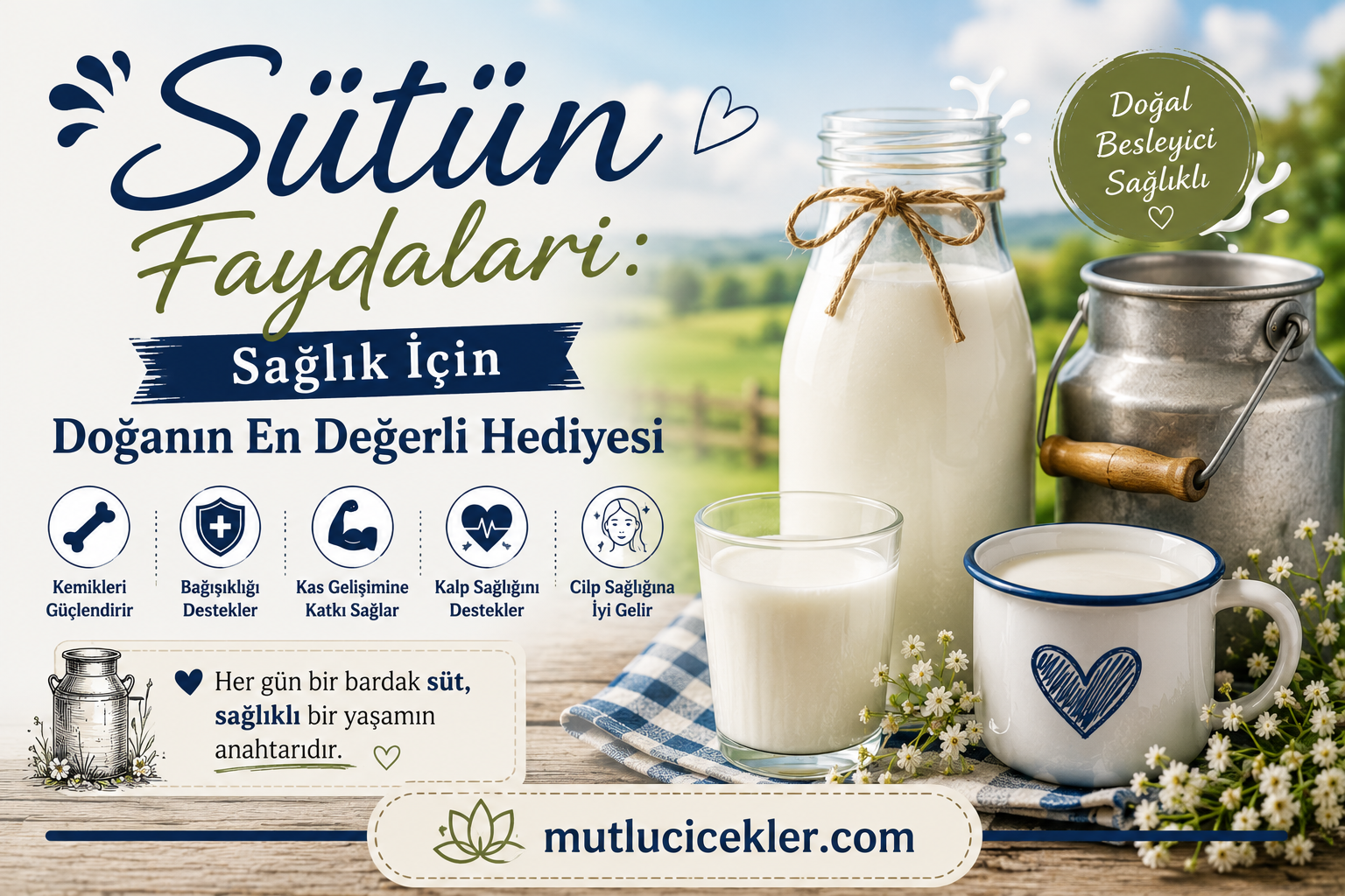 Sütün Faydaları: Sağlık İçin Doğanın En Değerli Hediyesi