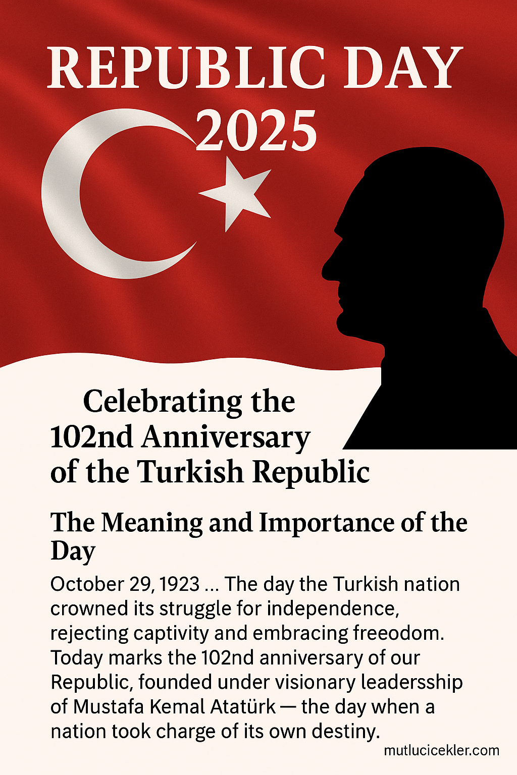 🇹🇷 October 29, 2025 Republic Day: Celebrating the 102nd Anniversary of the Turkish Republic !
