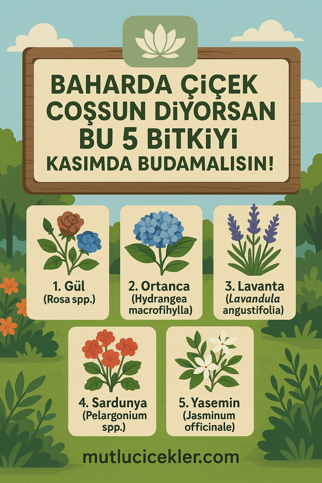 🌸 Baharda Çiçek Coşsun Diyorsan Bu 5 Bitkiyi Kasımda Budamalısın! 🌿