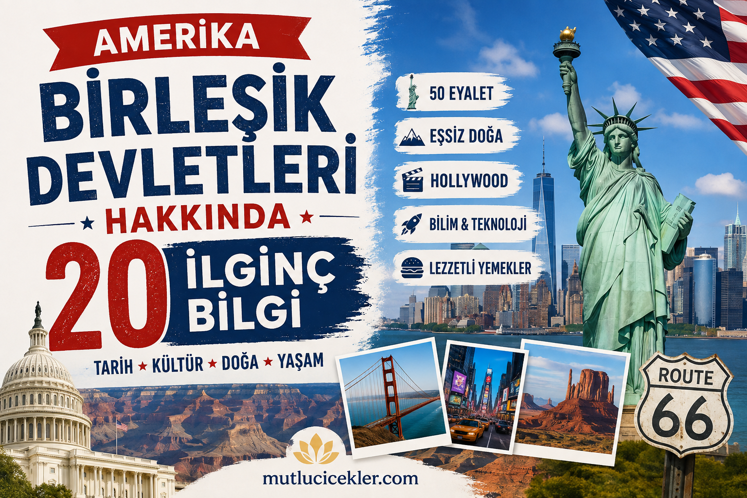 Amerika 20 İlginç Bilgi