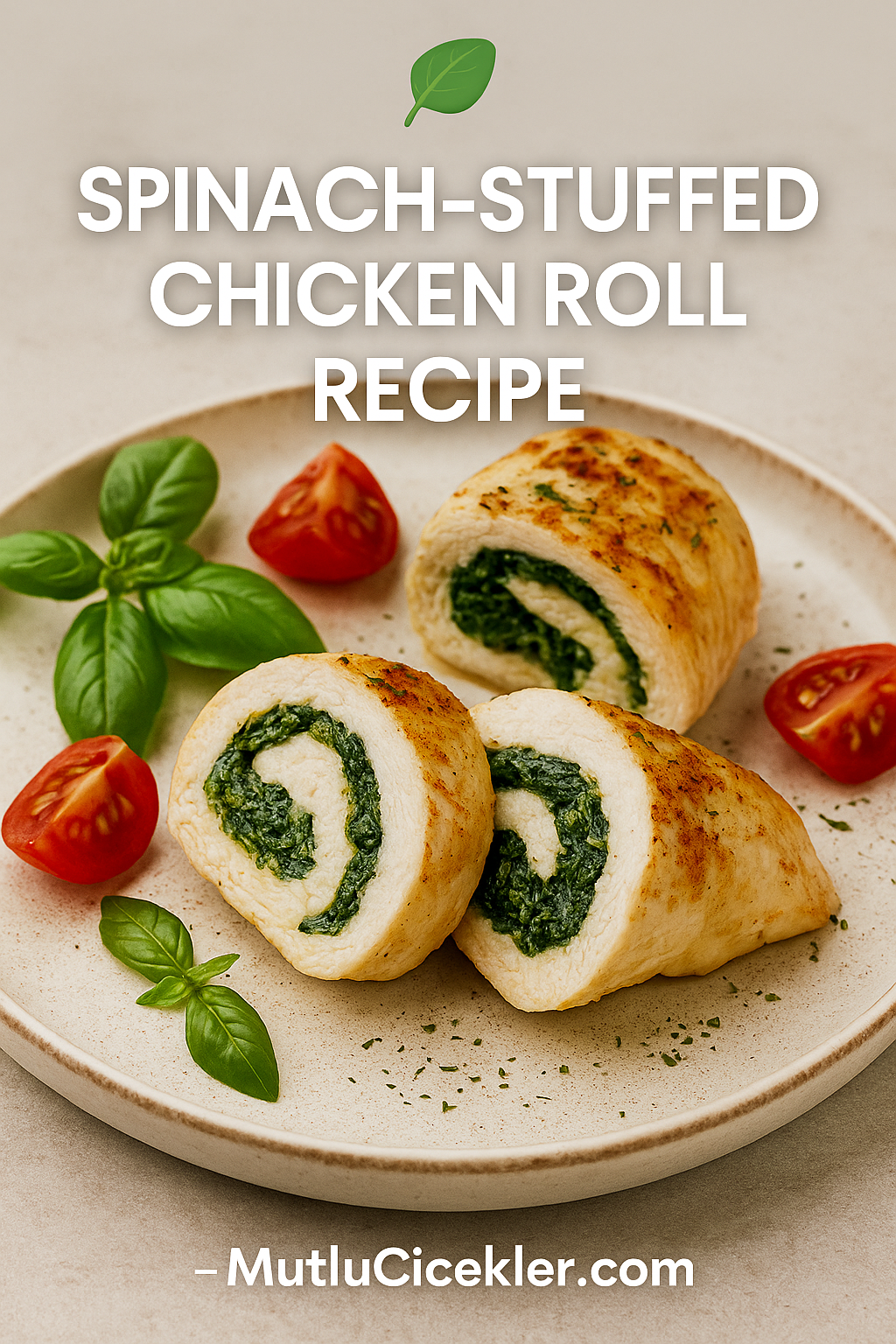 🥬 Spinach-Stuffed Chicken Roll Recipe: A Perfect Harmony of Flavor and Elegance