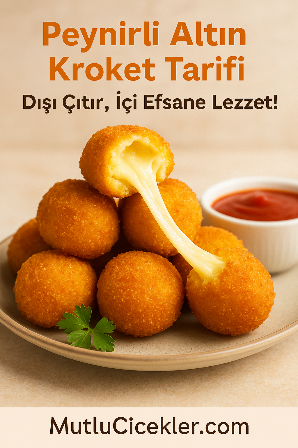 🧀 Peynirli Altın Kroket Tarifi: Dışı Çıtır, İçi Efsane Lezzet!