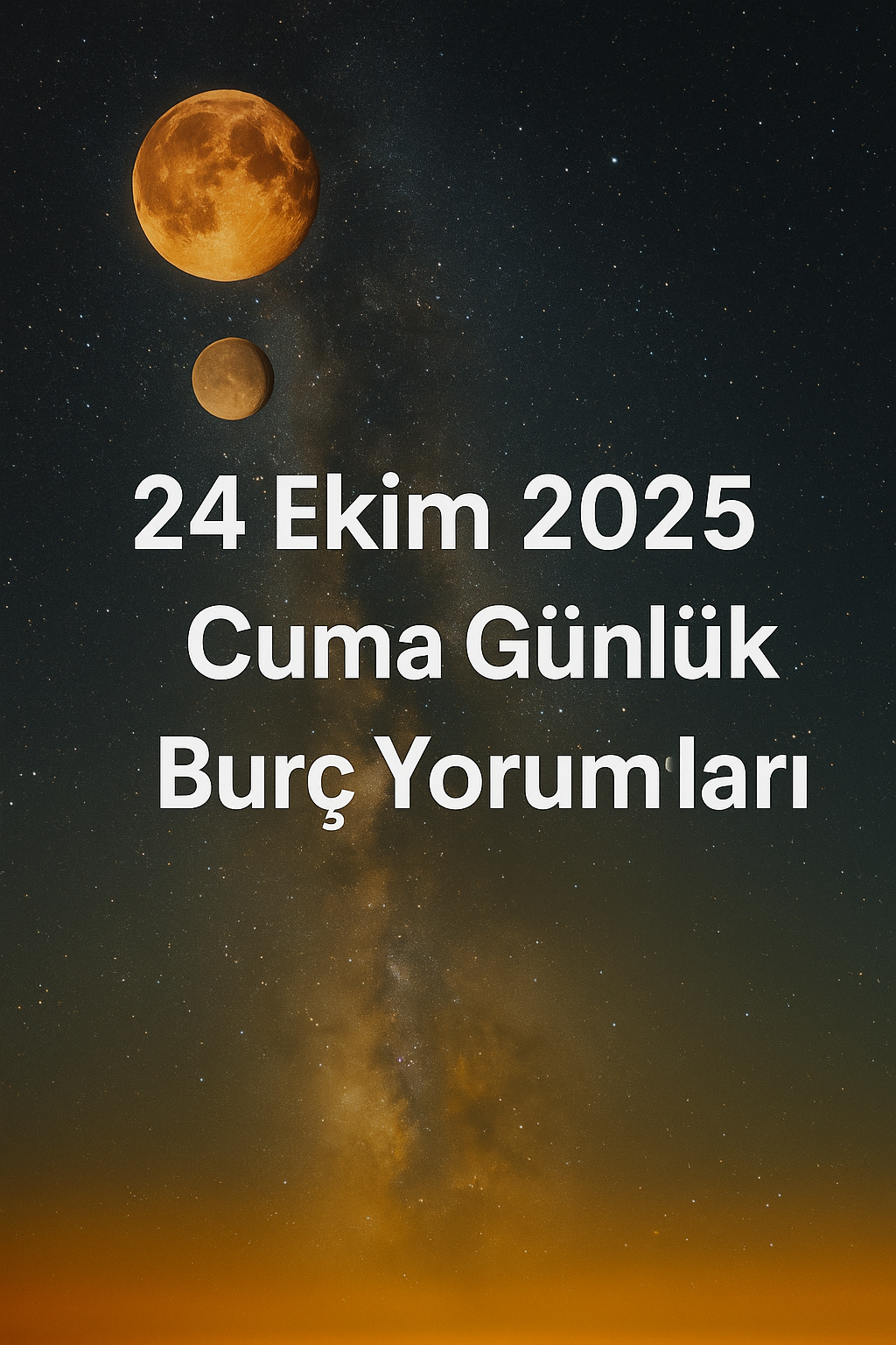 🔮 24 Ekim 2025 Cuma Günlük Burç Yorumları | Aşk, Para, Sağlık ve Enerji