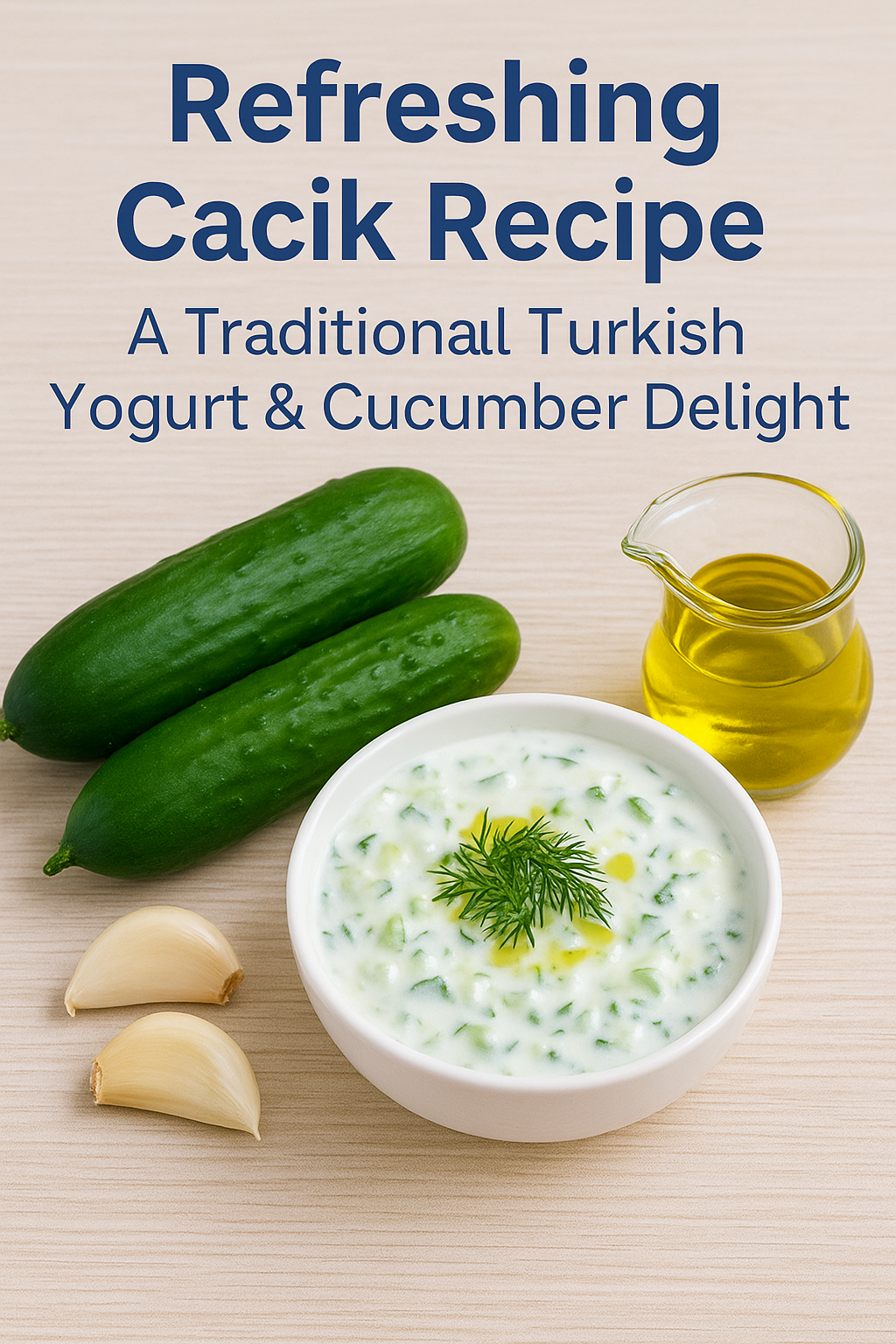 🥒 Refreshing Cacık Recipe: A Traditional Turkish Yogurt & Cucumber Delight