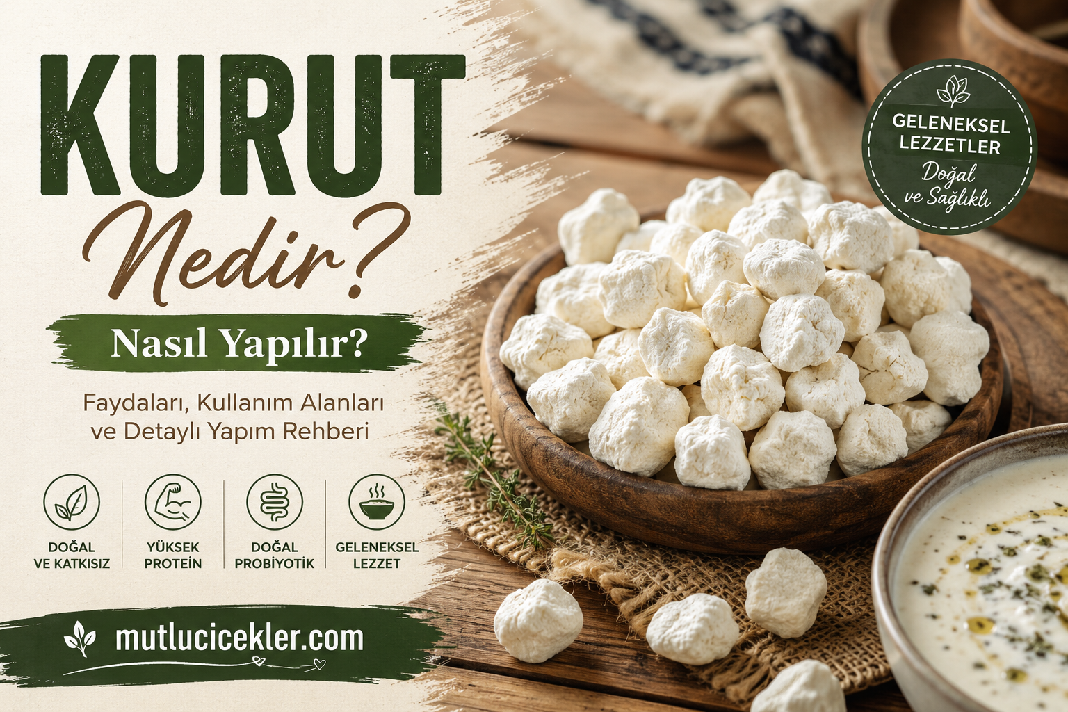 Kurut Nedir? Nasıl Yapılır? Faydaları, Kullanım Alanları ve Detaylı Yapım Rehberi 🧂🧀