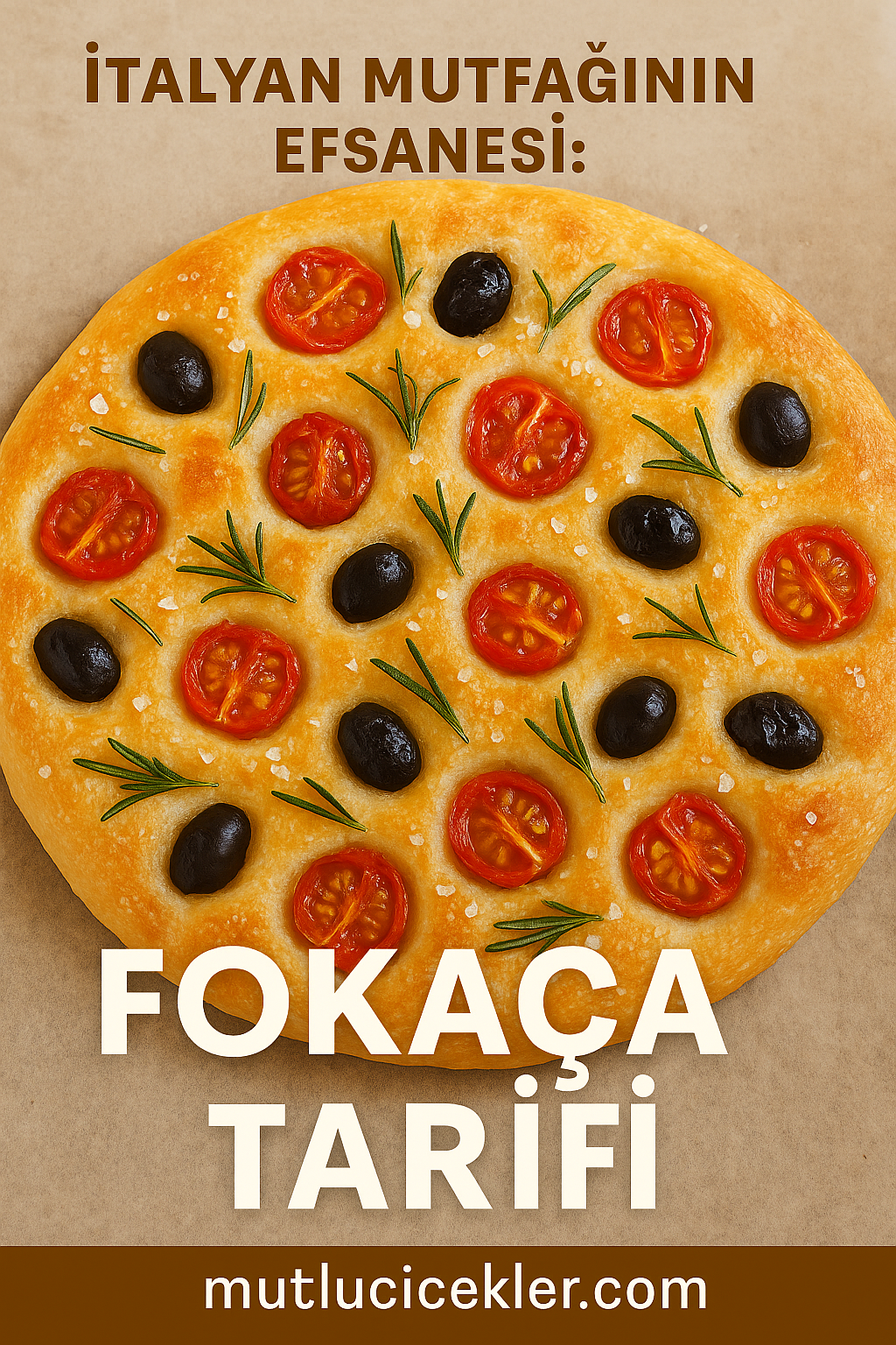 🫓 İtalyan Mutfağının Efsanesi: Fokaça (Focaccia) Tarifi – Yumuşacık, Zeytinyağlı ve Nefis!