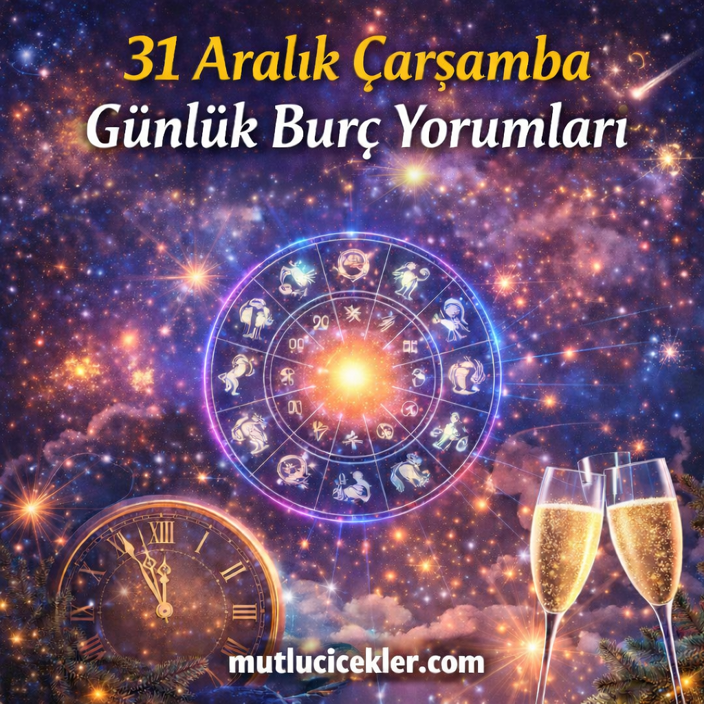 🎆 31 Aralık Çarşamba Günlük Burç Yorumları: Yeni Yıla Göklerin Işığıyla Giriyoruz!