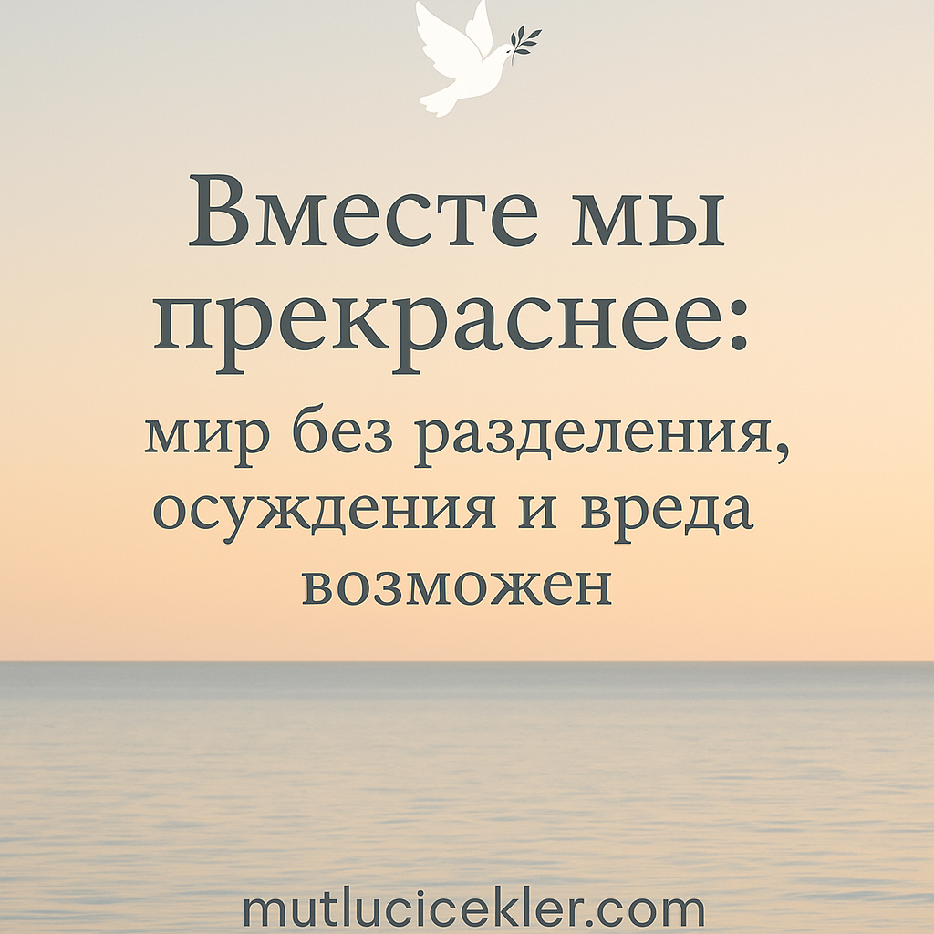🌍 Вместе Мы Прекраснее: Мир Без Разделения, Осуждения и Вреда Возможен