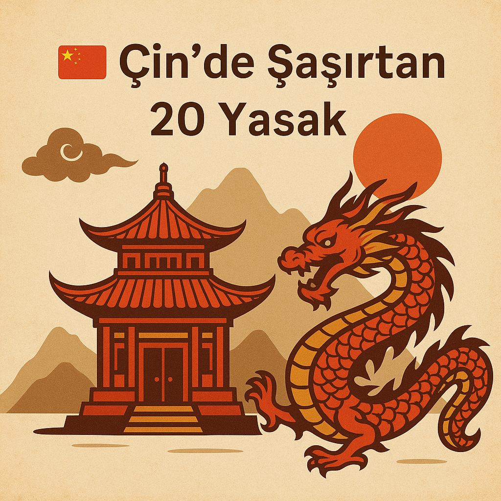 🇨🇳 Çin’de Şaşırtan 20 Yasak: İlk Kez Duyacağınız Kurallar ve Nedenleri