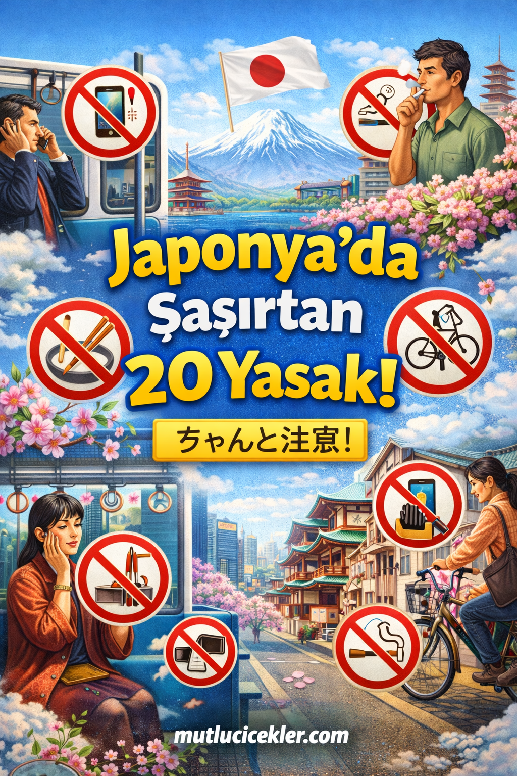 🇯🇵 Japonya’da Şaşırtan 20 Yasak: Disiplinin ve Saygının Ülkesi