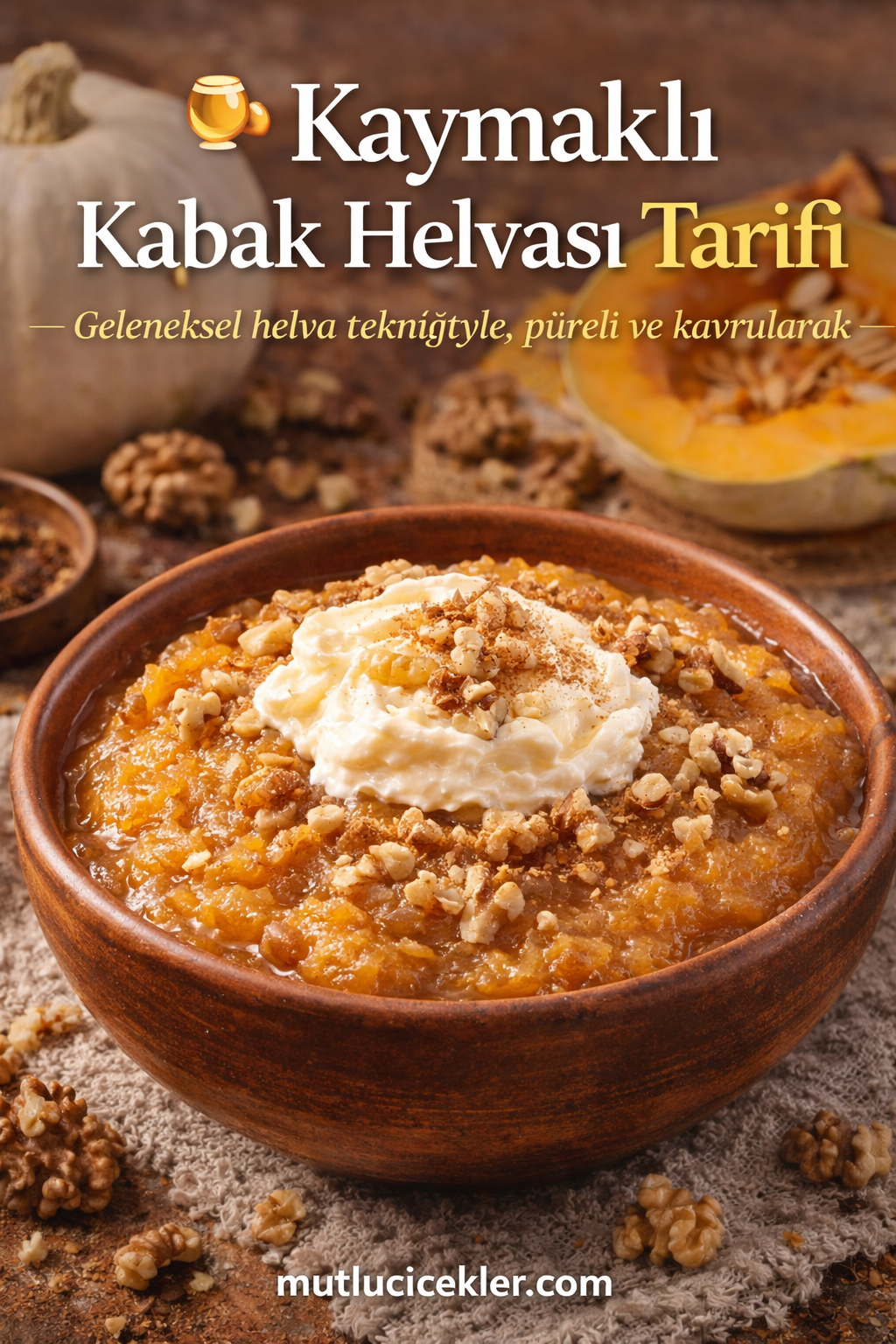 🍯 Kaymaklı Kabak Helvası Tarifi