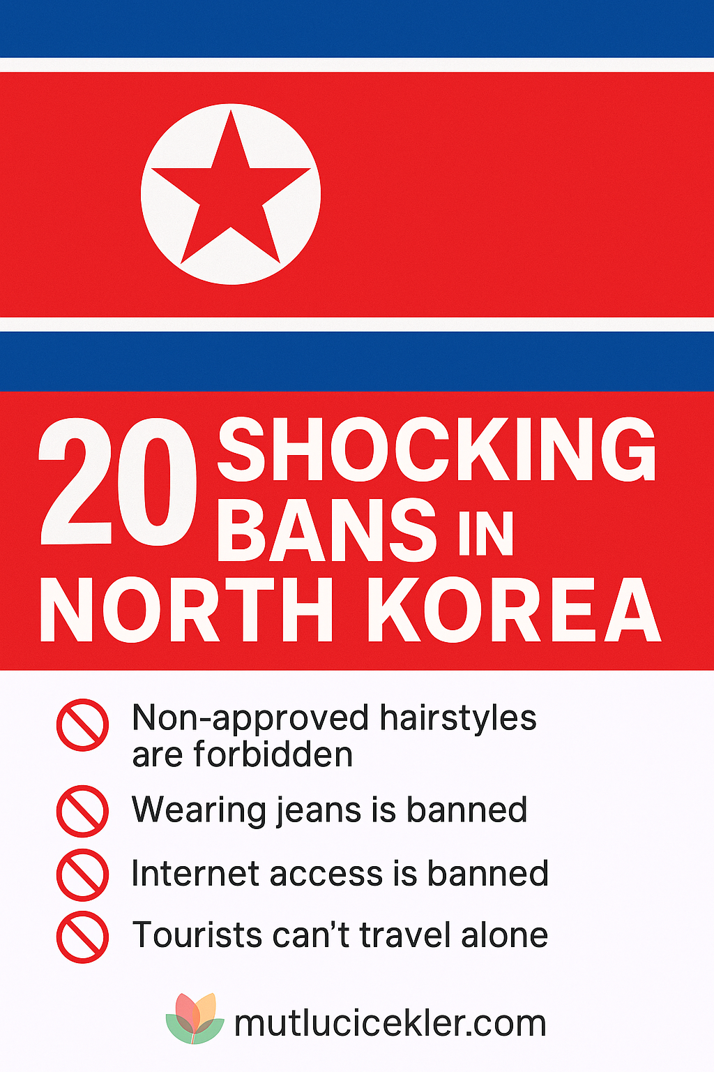 🇰🇵 20 Shocking Bans in North Korea: The World’s Most Controlled Country