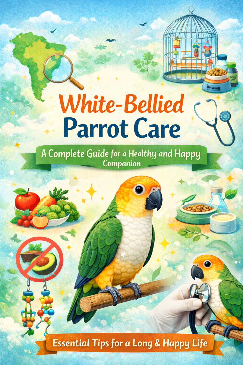🦜 White-Bellied Parrot Care: A Complete Guide for a Healthy and Happy Companion