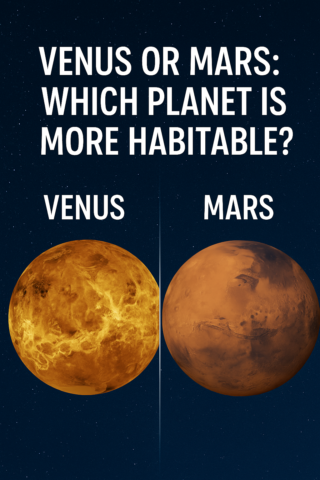 🌍 Venus or Mars: Which Planet Is More Habitable?