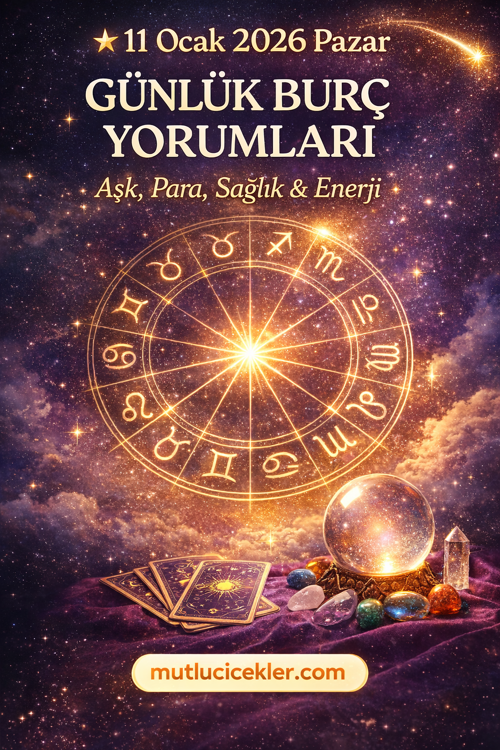 🌞 11 Ocak 2026 Pazar Günlük Burç Yorumları | Aşk, Para, Sağlık ve Günün Enerjisi