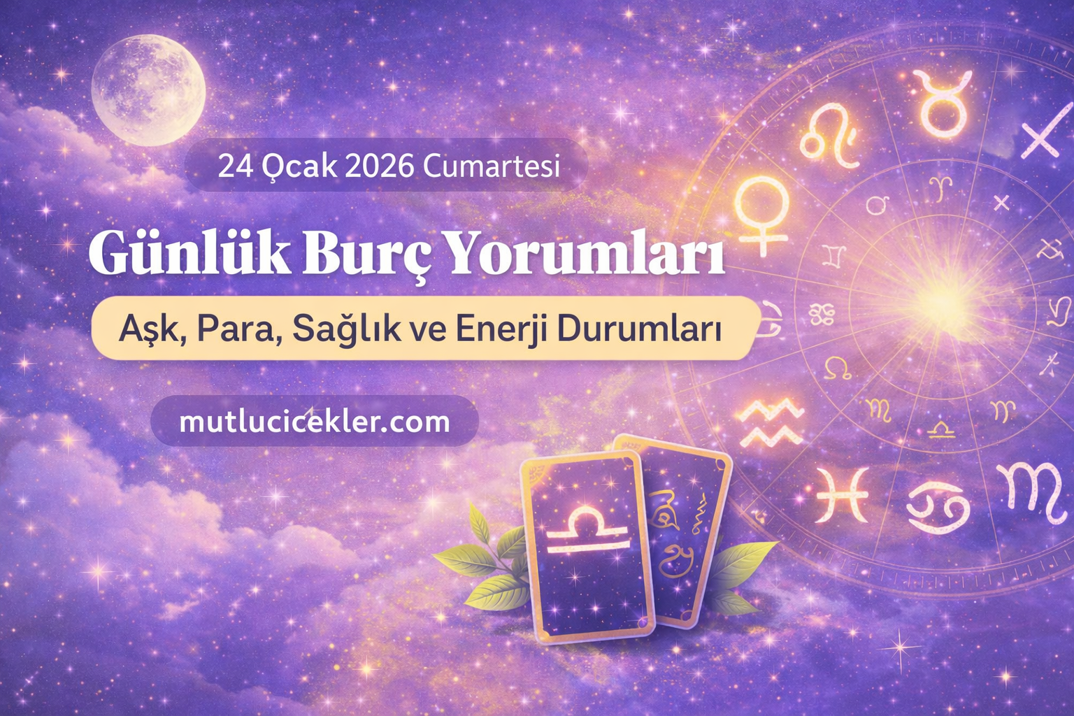 🌟 24 Ocak 2026 Cumartesi Günlük Burç Yorumları | Aşk, Para, Sağlık ve Enerji Durumları 🌟