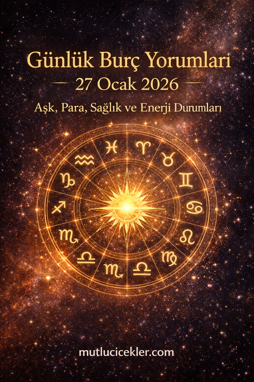 🌟 27 Ocak 2026 Salı Günlük Burç Yorumları | Aşk, Para, Sağlık ve Enerji Durumları 🌟