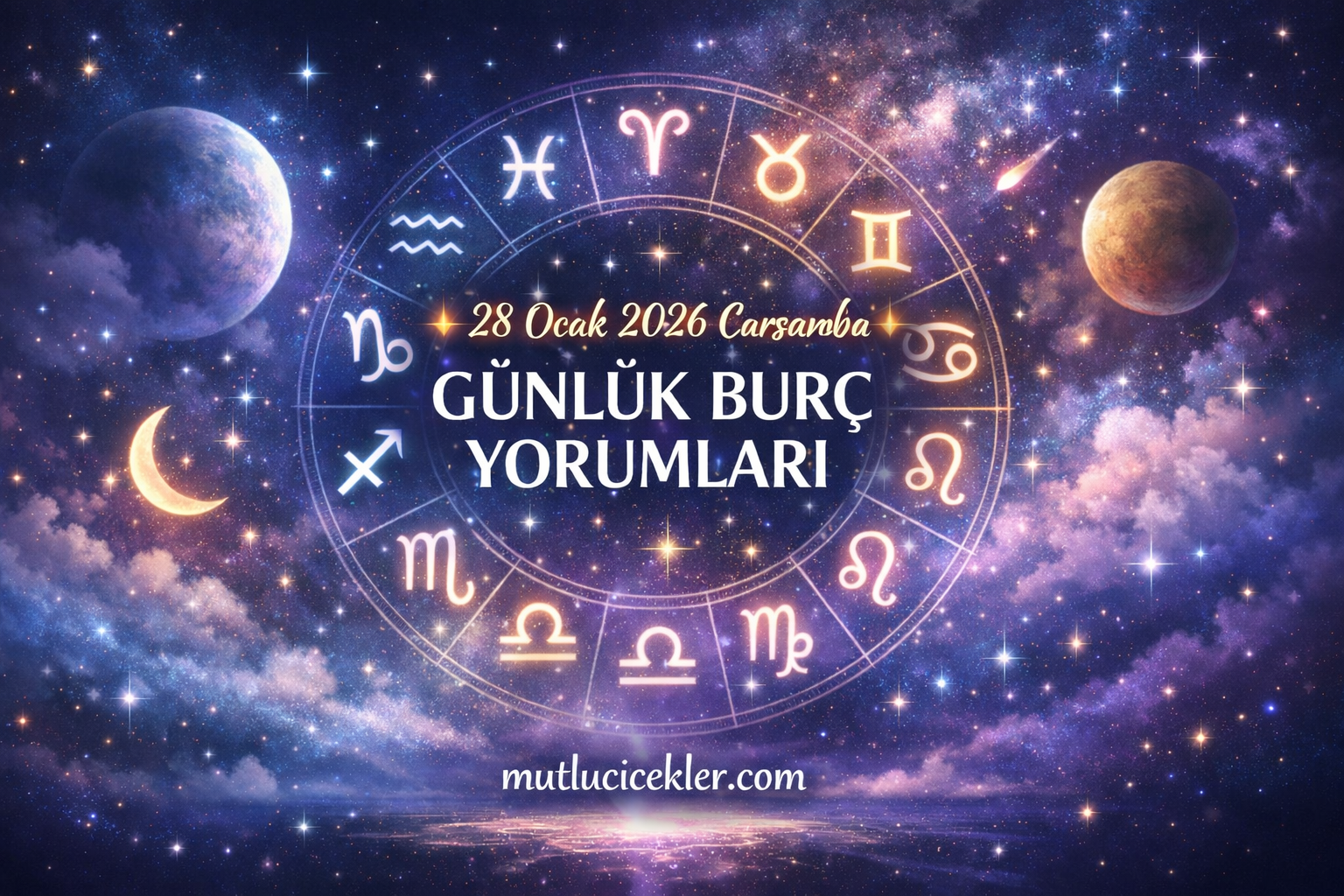 🌟 28 Ocak 2026 Çarşamba Günlük Burç Yorumları | Aşk, Para, Sağlık ve Enerji Durumları 🌟