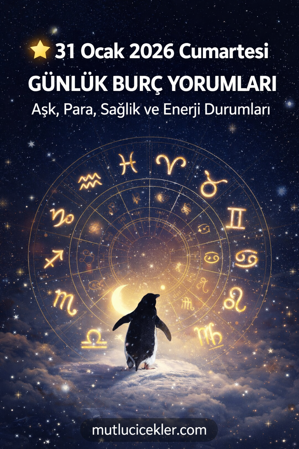 🌟 31 Ocak 2026 Cumartesi Günlük Burç Yorumları | Aşk, Para, Sağlık ve Enerji Durumları 🌟
