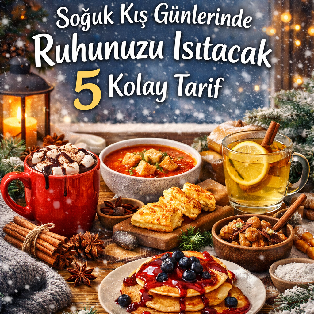 Soğuk Kış Günlerinde Ruhunuzu Isıtacak 5 Kolay Evde Yapılacak Tarif