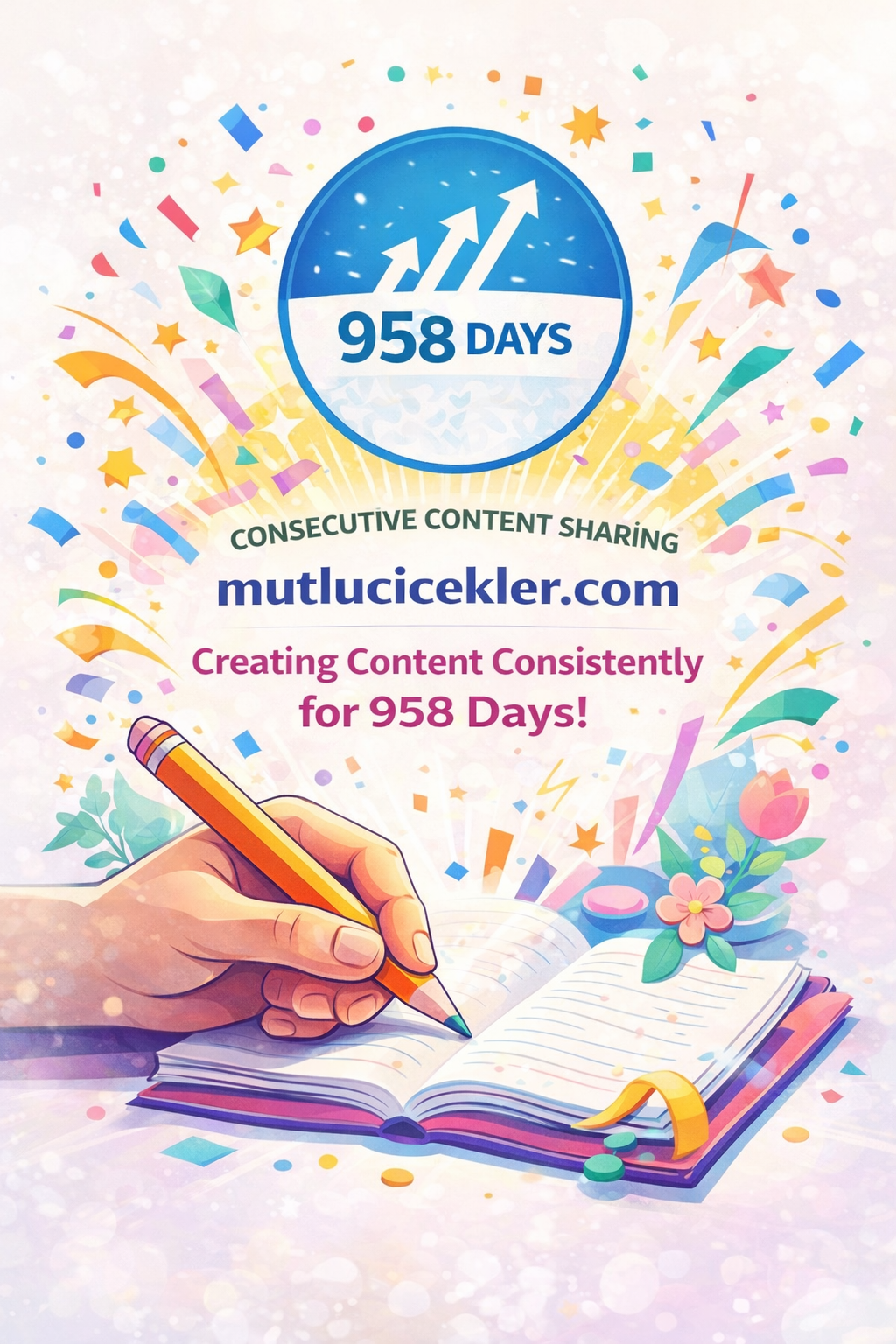 🌸 A 958-Day Journey: Creating Without Giving Up at Mutlu Çiçekler Blog