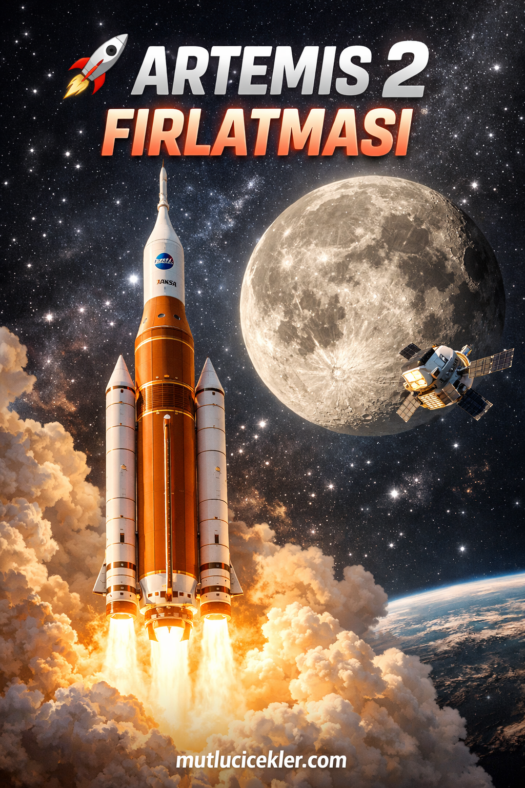 🚀 Artemis 2 Fırlatması Nedir? Ay’a İnsanlı Dönüşün Tarihi Adımı
