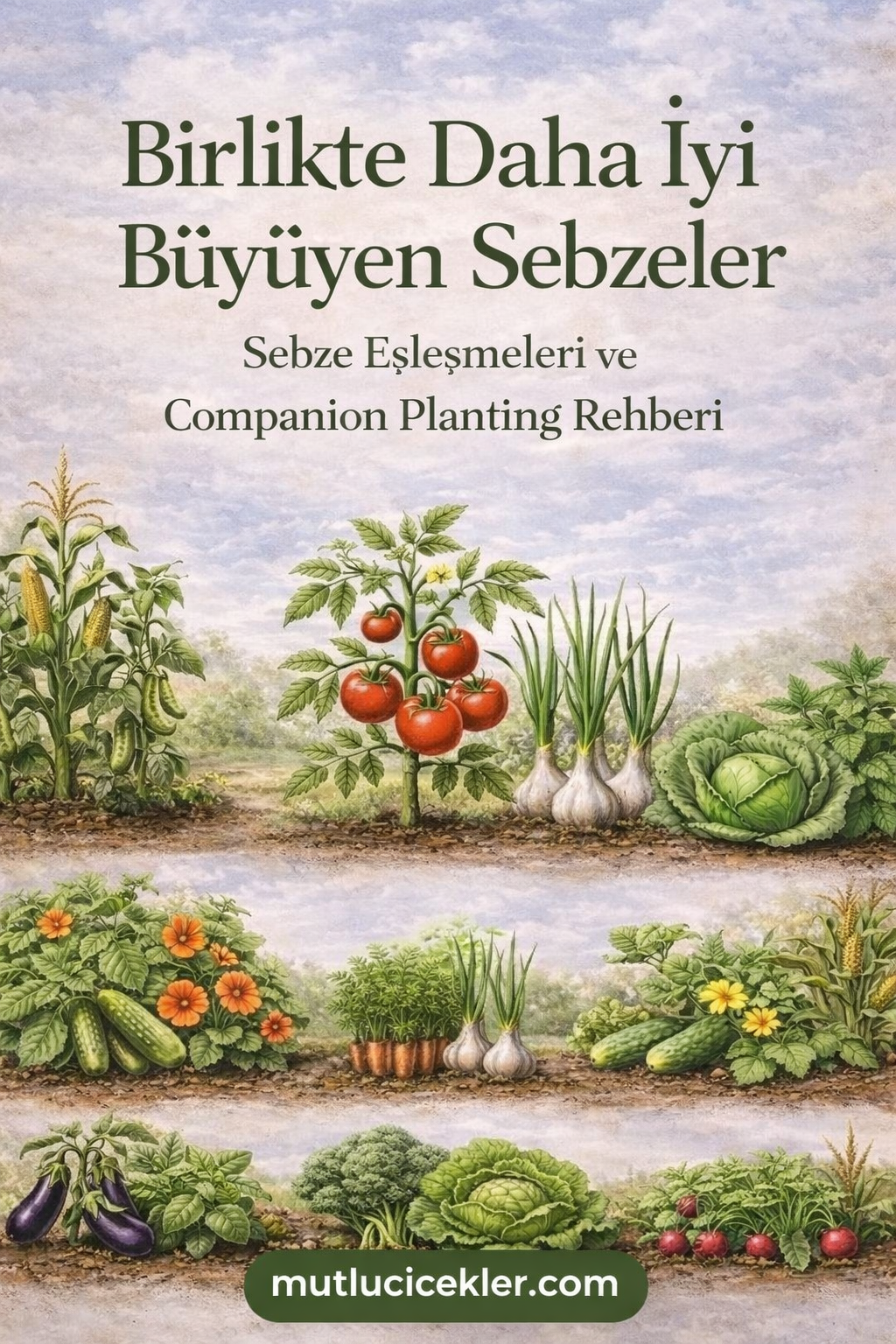 🌱 Birlikte Daha İyi Büyüyen Sebzeler (Companion Planting Rehberi)