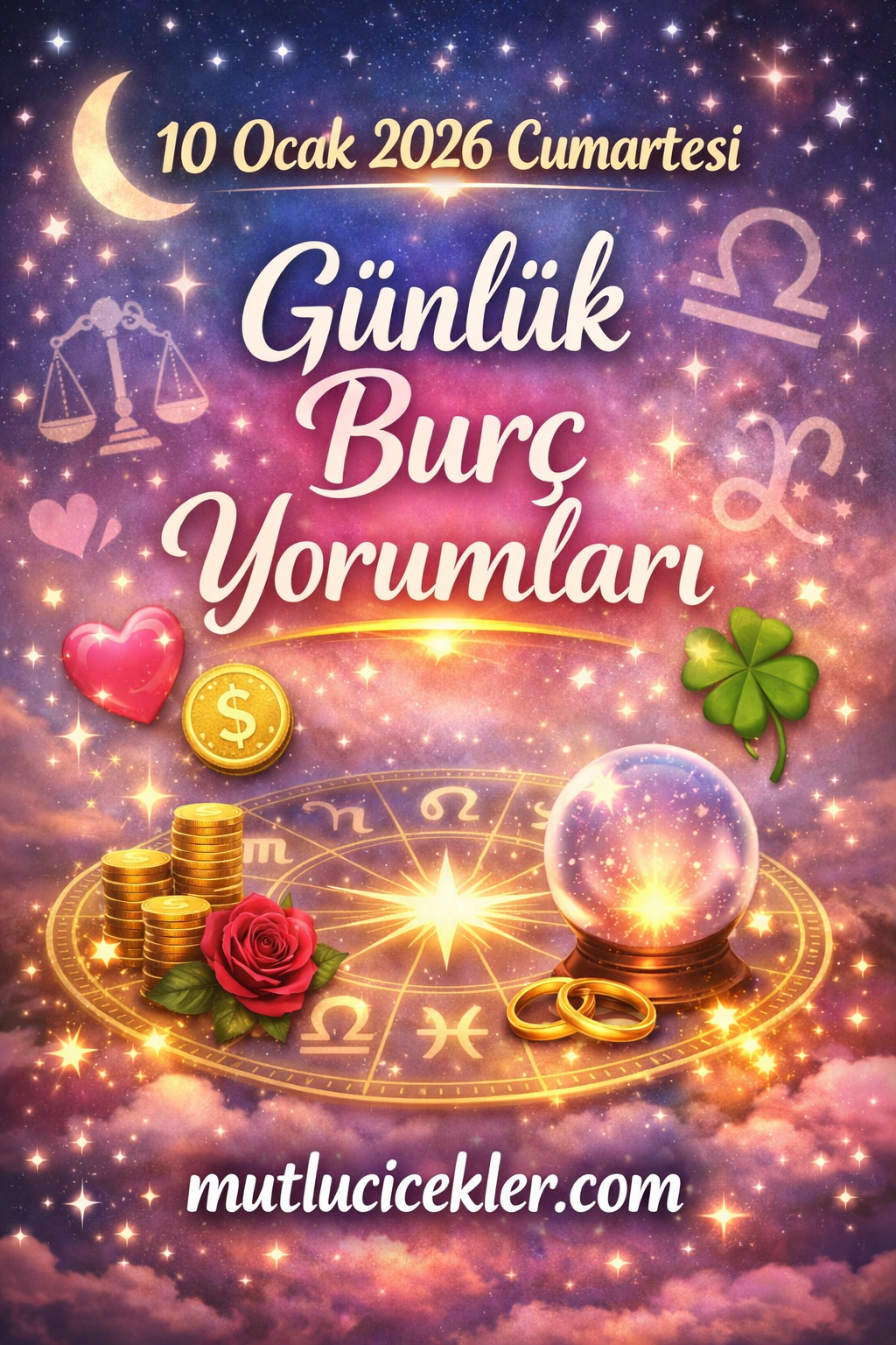 🌟 10 Ocak 2026 Cumartesi Günlük Burç Yorumları | Aşk, Para, Sağlık ve Günün Enerjisi